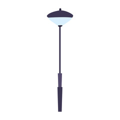street lamp icon, flat design