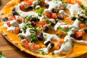 Homemade Open Faced Quesadilla Cheese Crisp