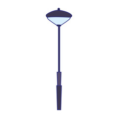 street lamp icon, flat design