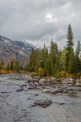 Fototapeta premium Scenic Autumn Landscape in the Tetons