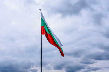Flag of Bulgaria at Ovech castle