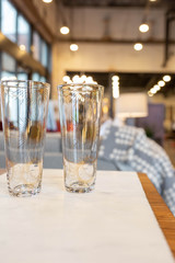 Set of Gold Designed Drinking Glasses