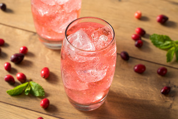 Refreshing Cranberry Lemon Lime Soda