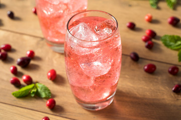 Refreshing Cranberry Lemon Lime Soda