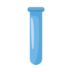 test tube icon, flat design