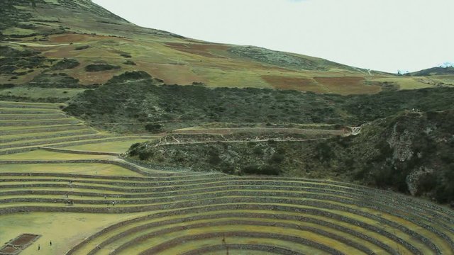 The Incan agricultural terraces at Moray, Peru