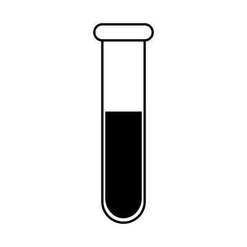 Test Tube Icon, Flat Design