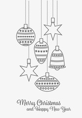 Christmas  bauble. Ornament decoration