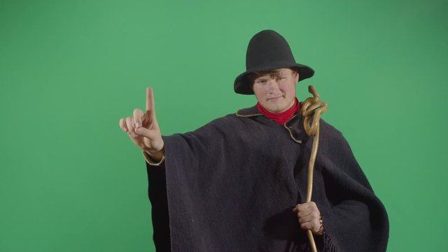 Adult Man Magician No With Finger