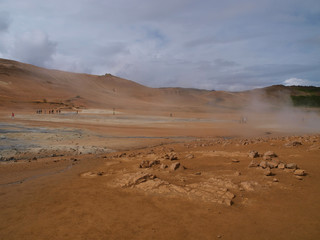 Namafjall Hverir Geothermal Area in Iceland