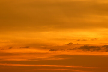 sunset over the land 