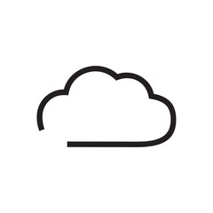 Cloud icon vector isolated on background. Trendy sweet symbol. Pixel perfect. illustration EPS 10. - Vector