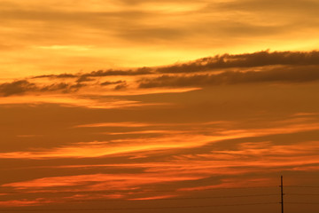 sunset in the Nebraska