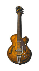 Fototapeta premium semi-acoustic guitar.