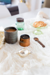 Palmier Pastries and Chai Tea