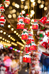 Christmas Market near Town Hall on Albert Square in Manchester,