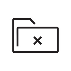 Obraz premium Folder icon vector isolated on background. Trendy sweet symbol. Pixel perfect. illustration EPS 10. - Vector