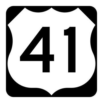 US route 41 sign