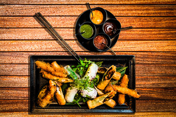 japanese sushi on a plate