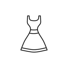 Isolated dress icon line design