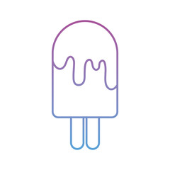 summer refreshing ice cream in stick gradient style