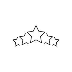 best grade, rating - minimal line web icon. simple vector illustration. concept for infographic, website or app.