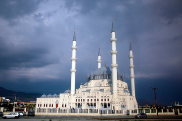 Fototapeta na wymiar Hala Sultan Camii Moschee