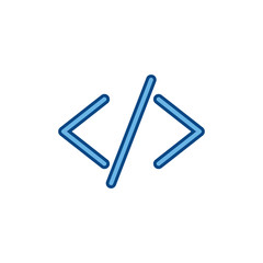 Obraz premium coding programming internet line and fill