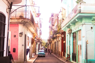 Zelfklevend Fotobehang Straten van Havana © Rivienne