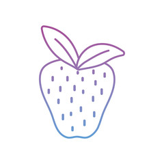 summer strawberry fruit gradient style icon