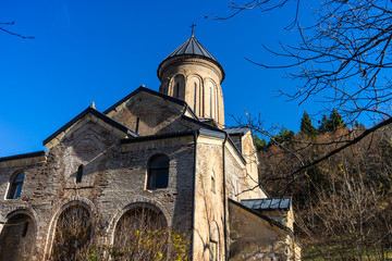 Fototapeta na wymiar Kitsvisi monastery in Shida Kartli, Georgia