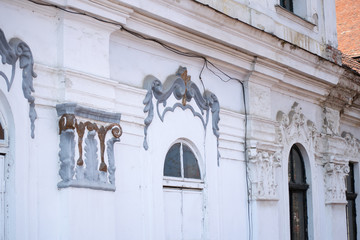 window and door of building in timisoara romania