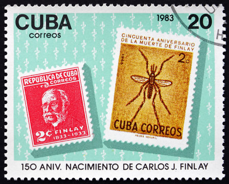 Postage Stamp Cuba 1983 Dr. Carlos J. Finlay