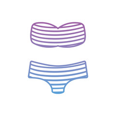 summer swimsuit female gradient style