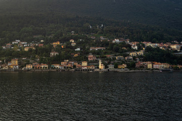 Obraz premium View of Ghiffa, a small town near Stresa on the shores of Lake Maggiore, Piedmont, Italy
