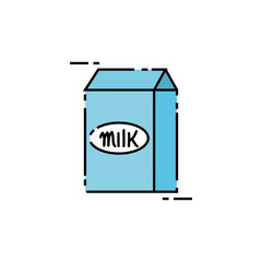Isolated milk box icon vector design