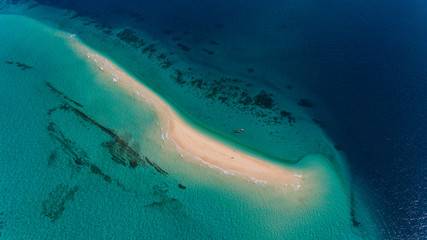 sandbank, zanzibar island
