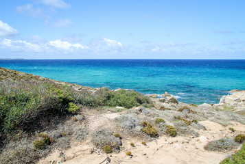 Fototapeta na wymiar paesaggio marino sardegna
