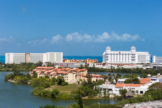 MEXICO, CANCUN - 5 MARCH 2015: ZONE HOTELERA