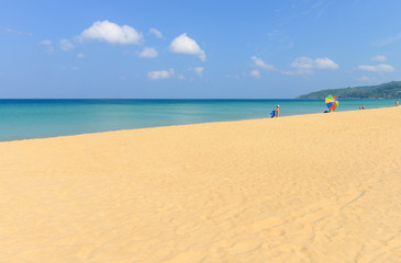 Tropical beach and blue sky