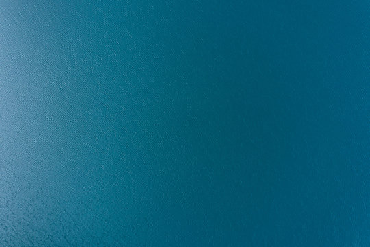 Blue lake surface, aerial view