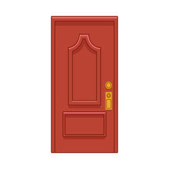 house door icon, flat design