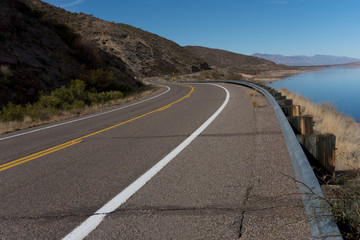 Horizontal of Arizona highway 188.