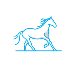 Abstract Horse Logo