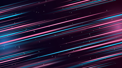 Obraz premium Colorful glowing lines into space background. Abstract bright glitter background. elegant illustration.