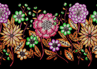  floral embriodery pattern