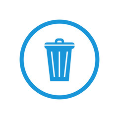 trash can icon vector design symbol