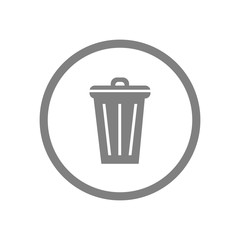 trash can icon vector design symbol