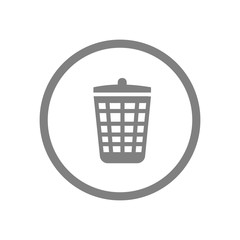 trash can icon vector design symbol