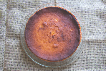 Homemade Cassava Cake - top view